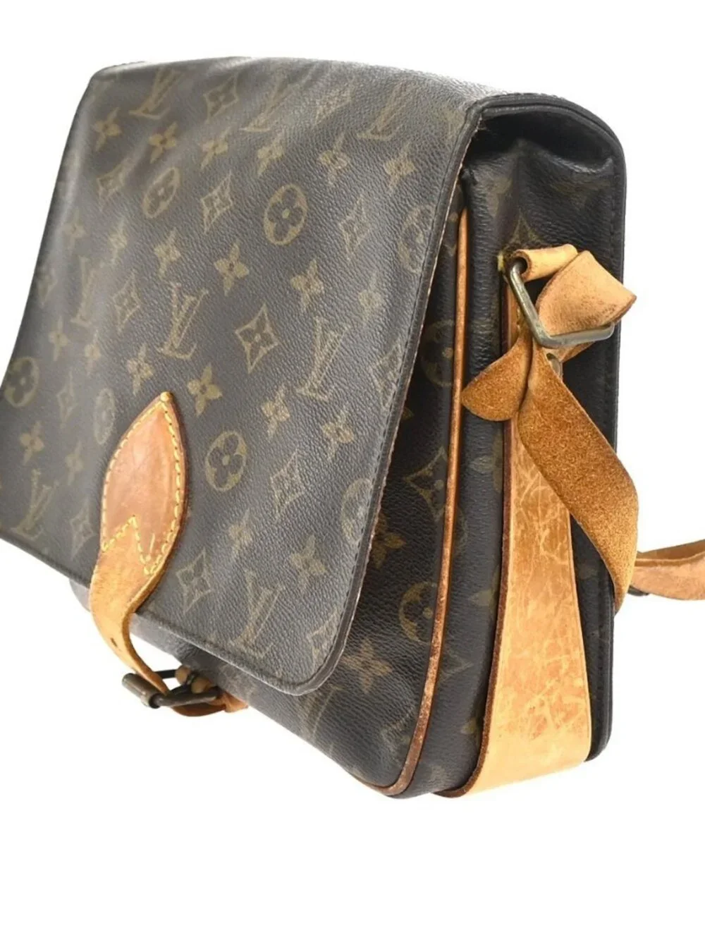 LOUIS VUITTON Cartouchiere GM Shoulder Bag Monogram Leather Brown M51252 64KC976 - Picture 2 of 16